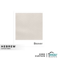 KKBS CURTAIN Hebrew 126" Kain Potong Meter (Hebrew Fabric 126" Cut by Meter)