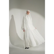 Mini Telekung ARJANA Batrisyia in White