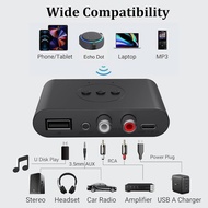 [全新] 藍牙5.2音頻接收器 音響秒變無線 | Bluetooth 5.2 Audio Receiver 藍牙5.2音頻接收器 (3.5mm/RCA) 舊音響救星 無損立體聲 Bluetooth 5