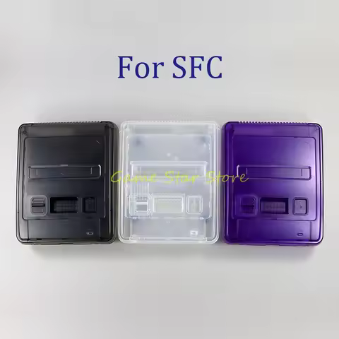 1set Transparent Case For Super Famicom Console Replacement Housing Shell For SFC Game Accssories