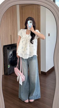 (HAVANA) Quần Jeans NOAH xanh denim wash nhẹ thời trang HAVANA QJ335