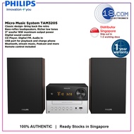 Philips TAM3205/12 Micro Music System | CD | MP3-CD | USB | FM | Bluetooth | 18W | Alarms | 1 Year warranty