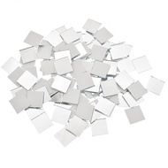 Glass Mirror Sticker 100PCS 1mm Thick 20x20mm DIY Brand New Wall Sticker