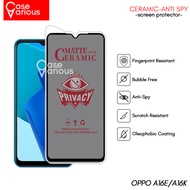 Anti-scratch Privacy Oppo A16E,A16K Anti Spy Screen Protector