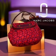 🍒 美國MARC BY MARC JACOBS 紫紅色豹紋MINI Natasha迷你尼龍側背 .斜背包#全新