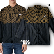 Setelan PRIA Koko + Sarung Celana Batik Lengan Panjang Hitam Terbaru Bahan Katun Premium PRSGN