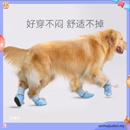 4PCS/Set Dog Shoes For Big Dogs Waterproof Cotton Larger Dog Shoes Dog Boots Cute Puppy Outdoor Thic