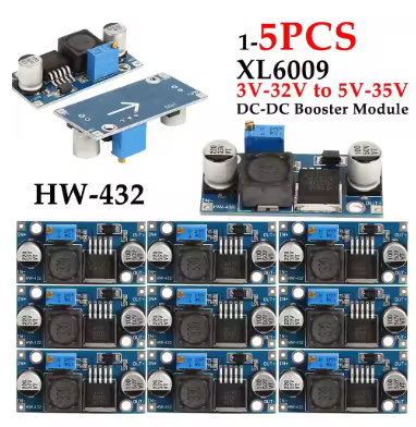 1-10PCS XL6009 4A Boost Converter Step Up Adjustable 15W 5-32V to 5-50V DC-DC Power Supply Module LM