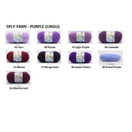 5ply Yarn( Purple ) Crochet Knitting Yarn 5 Ply Milk Cotton Benang Kait