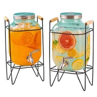 4 LITRE/ 5 LITRE YORKSHIRE GLASS BEVERAGE DISPENSER WITH STAND