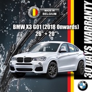 BMW X3 WIPER G01 (2018 Onwards) MADE IN BELGIUM 26"+20" Front Wiper Blades SHENZO