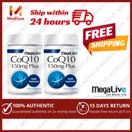 [FREE SHIPPING] MegaLive CoQ10 150mg Plus Capsule 30's/2x30's (Exp: 04/2028)