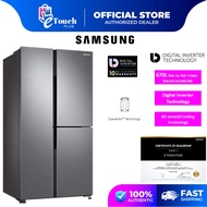 SAMSUNG 670L SIDE BY SIDE 3 DOOR DIGITAL INVERTER REFRIGERATOR RS63R5561M9/ME peti ais fridge