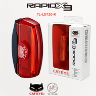 CATEYE Rapid X3 150lm TL-LD720-R / Rapid X2 Kinetic TL-LD710K Rear Bike Light USB Rechargeable Safet
