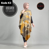 ORI BSO Dress Batik Kaftan Batik.  Kaftan batik wanita batik solo kaftan asimetris tunik seragam bat