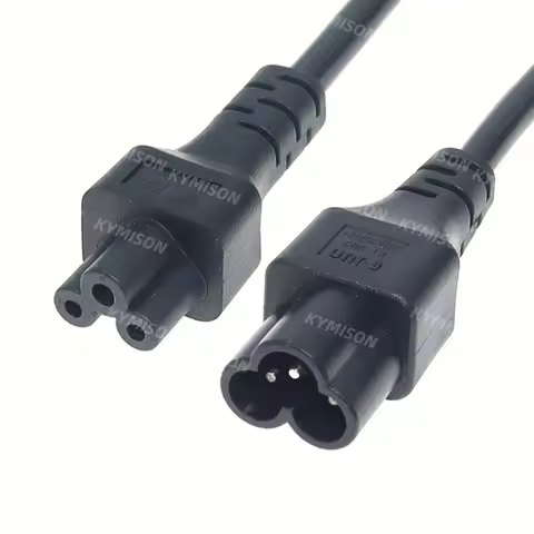 IEC 3Pin Male to Female Extension Cable ,IEC320 C5 Female to C6 Male Extension Cable,0.3m/0.6m/1m/2m