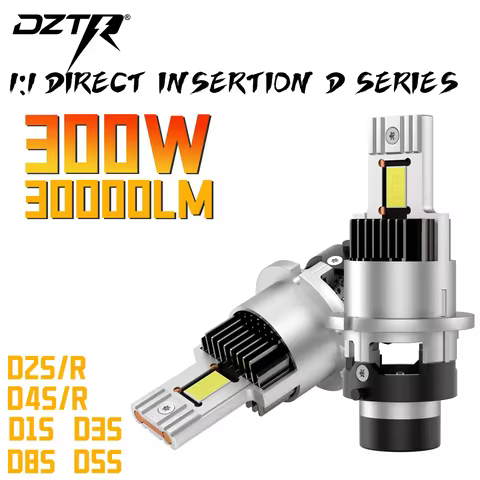 DZTR 1:1 D2S D4S D2R D4R LED Car Headlight bulb HID D1S D3S D5S Canbus D8S LED Bulbs Turbo Car Lamp