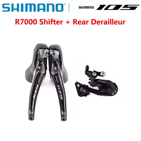 SHIMANO 105 R7000 2 x 11Speed Groupset R7000 Shifter + Rear Derailleur Road Bicycle Dual-Control Lev