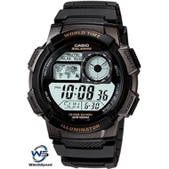 Casio AE-1000W-1A Illuminator World Time Alarm 100M Men's Watch