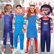Movie Child's Play Chucky Costume Boy Kids Jumpsuit Scary Bodysuit Scary Halloween Horror Cosplay Gi