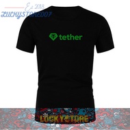 Crypto "TETHER" T-shirt - Cryptocurrency/ TETHER T-shirt TETHER/ T-shirt Crypto T-shirt (BLACK)
