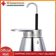 【winnereco】Single/Double Tube Moka Pot 1/2/4 Cups Coffee Maker Espresso Maker Gift for Man Women for