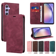 Cho Samsung Galaxy M55 M54 M14 M32 M22 M12 vỏ điện thoại từ Ví da khe cắm thẻ cặp đôi lật