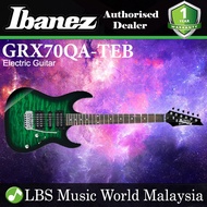 Ibanez Gio GRX70QA-TEB Solid Poplar Body Electric Guitar Transparent Emerald Burst (GRX70QA)