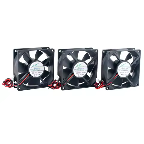 ACP8025 80x80x25mm Axial Cooling Fan 2-Pin DC5V/12V/24V for Chassis Power Converter PC Case Computer