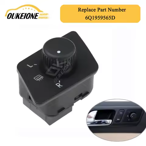 Electric Side Wing Mirror Switch Control Knob Button for Volkswagen VW Polo 9N 2005 2006 2007 2008 2