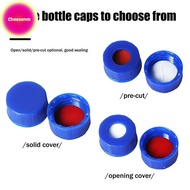 Cheesenm Blue Open-topped Polypropylene Plastic Septa 9 Mm For Chromatography Vial 2 Ml Replacement 