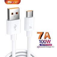 Mione7A100W Fast Charger Cable USB To Type C Charging QC3.0 Cable For Adroid Phone 1M 2M Short Cable