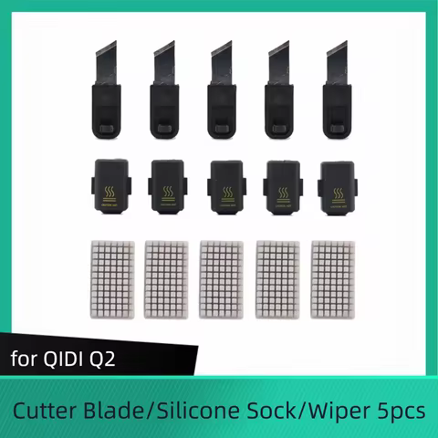 for QIDI Q2 Hotend Silicone Sock Protector Cutter Blade for QIDI Tech Q2 Silicon Wiper 3D Printer Pa