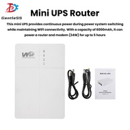 DC9V 12V Router UPS Uninterruptible Power Supply 6000mAh Large Capacity Backup Mobile Power Bank