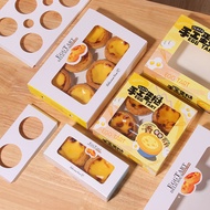 Egg Tart Box Egg Tart Packaging Box 2 Pcs 4 Pcs 6 Pcs Portuguese Egg Tart Paper Box Disposable House