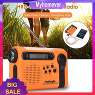 Portable Solar Full Band Radio FM AM LED Flashlight  Radiogram