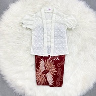 Baju Kebaya Embroidery Batik Budak Perempuan Baby Girls Raya 2025 Gosh Kids Design KEBAYA KATIJA