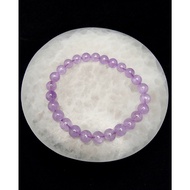 4A 6mm Brazilian Lavender Quartz Amethyst Crystal Stone Bracelet F881