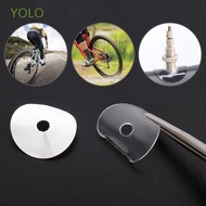 YOLO Road Bike Valve Sticker Cycling Rim Protection Air Nozzle Glue Pad Presta Valve Bicycle Accessories Mountain Bike 20pcs/set Tube Tire Gasket/Multicolor