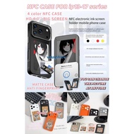 4 Inch HD NFC AI Case for Iphone 13--17 Series Case with Bracket Magnetic High-definition Ink Screen