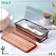 TEALY Organizer Box Chopstick Holder Extended Chopstick Cage Drain Spoon Fork