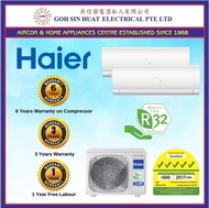 [Bulky] Haier Flexis 5 Ticks R32 System 2 Aircon 4U65RH1SRA x 1 + AS25S2SF2FA x 1 + AS35S2SF2FA x 1