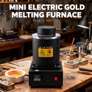 Mini Electric Gold Melting Furnace Digital DIY Metal Melting Machine High Temperature Gold Casting F