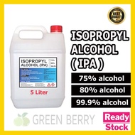 Hand Sanitizer Isopropyl Alcohol IPA 75% 80% 99.9% 5L Rubbing Alcohol Wipe Disinfectant Liquid Sanitizer Spray No Sticky
