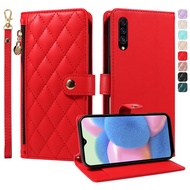 Cho Samsung Galaxy a21s A51 A71 A50 A50 a50s A20 A30 a30s vỏ điện thoại dây kéo từ thơm gió Ví da kh