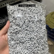 White square letter beads black and white alphabet 1 pound