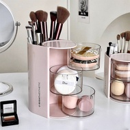 Powder Puff Storage Box Rotating Anti-dust Dressing Table Desktop Beauty Egg Air Cushion Lipstick Ma