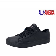 kasut sekolah hitam  bertali PVC All  America#kasut sekolah hitam bertali All America #black  PVC  s