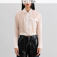 SALISA - SILK BOMBER JACKET Cropped *PRE-ORDER 3-4 WEEKS*