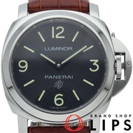 沛納海 Luminor Base Logo 3 Days Acciaio 44mm PAM00773，含保固卡，不鏽鋼/皮錶帶，男士腕錶，黑色，拋光，成色極佳 [二手]